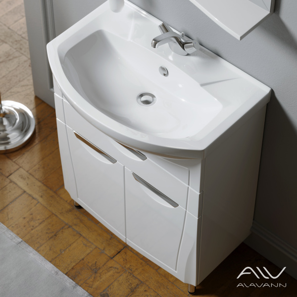 Тумба с раковиной Monaco 65 белая - изображение 3