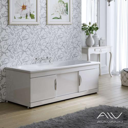 Экран под ванну Monaco Still 170 раздвижной МДФ белый