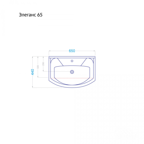 Тумба с раковиной Vittoria 65 белая - изображение 5