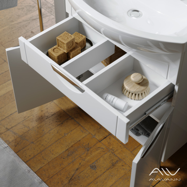 Тумба с раковиной Monaco 65 белая - изображение 4