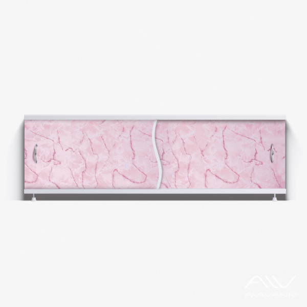 Экран под ванну Премьер 150 розовый мрамор - изображение 1