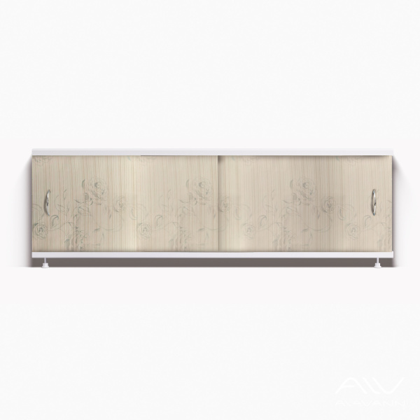 Экран под ванну Классик 170 бежевые розы - изображение 1