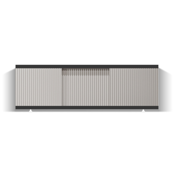 Экран под ванну Альт Блэк 150 бежевый с фрезеровкой, из МДФ, раздвижной  - изображение 5