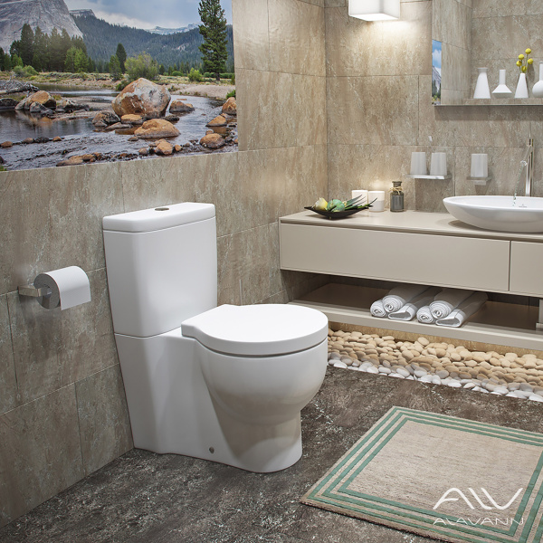 Унитаз-компакт Kirovit Олимп с микролифтом белый - изображение 1