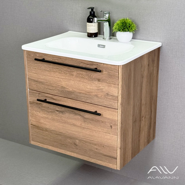 Тумба с раковиной Rondo 60 (ум. Rado 60) дуб - изображение 5